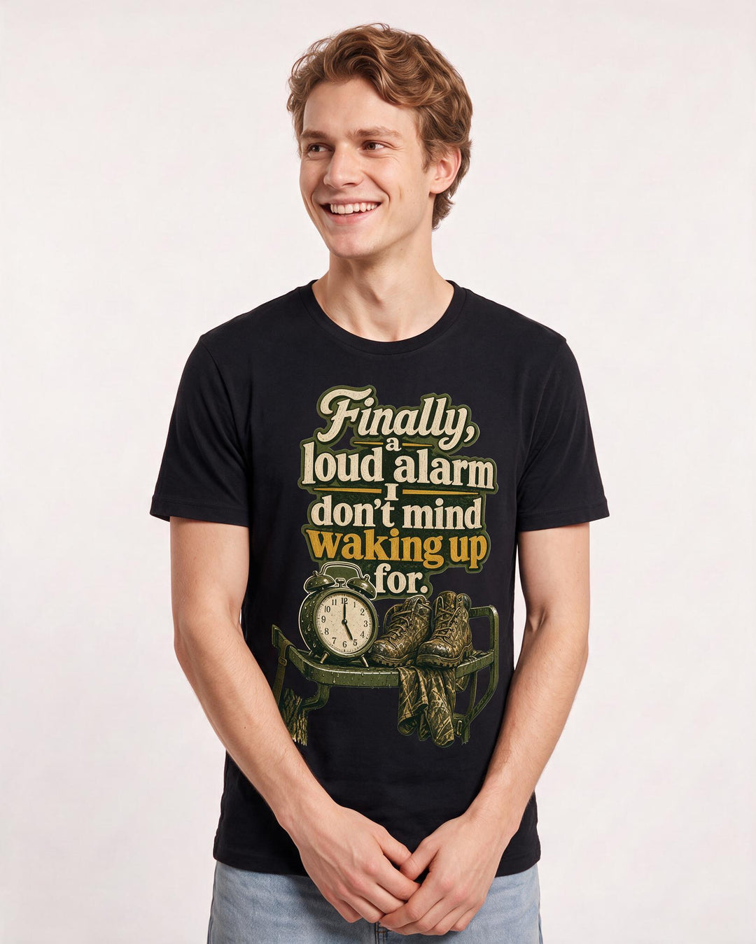 Hunting Black T-Shirt for Men – Everyday Expression Graphic Tee product image 3