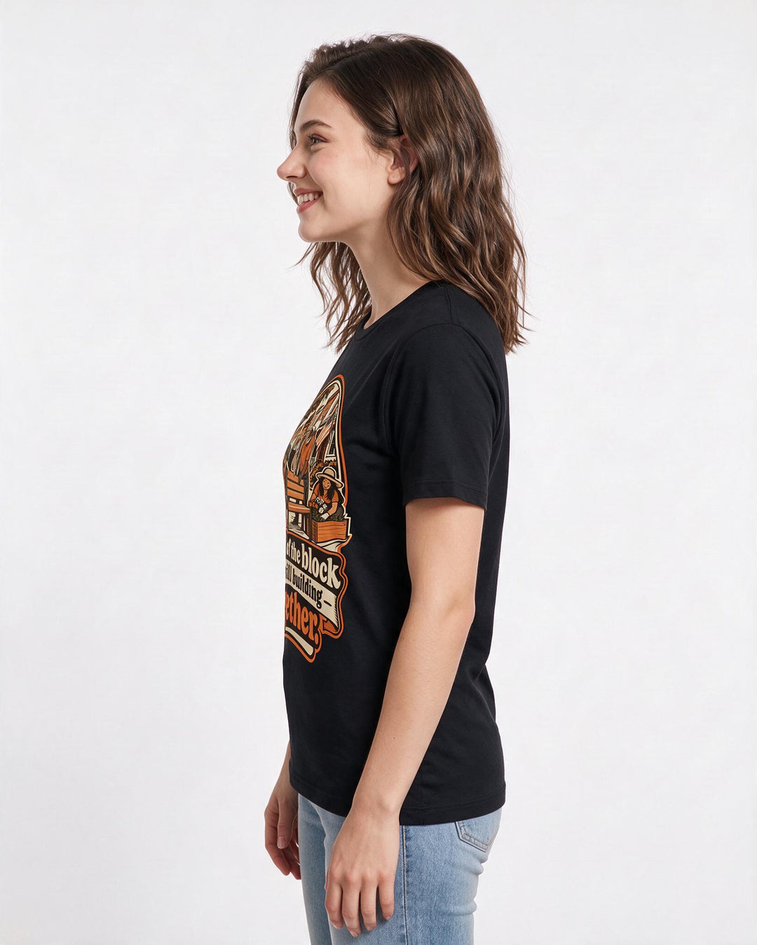 Patriotic Black T-Shirt for Women – Everyday Expression Graphic Tee product image 2