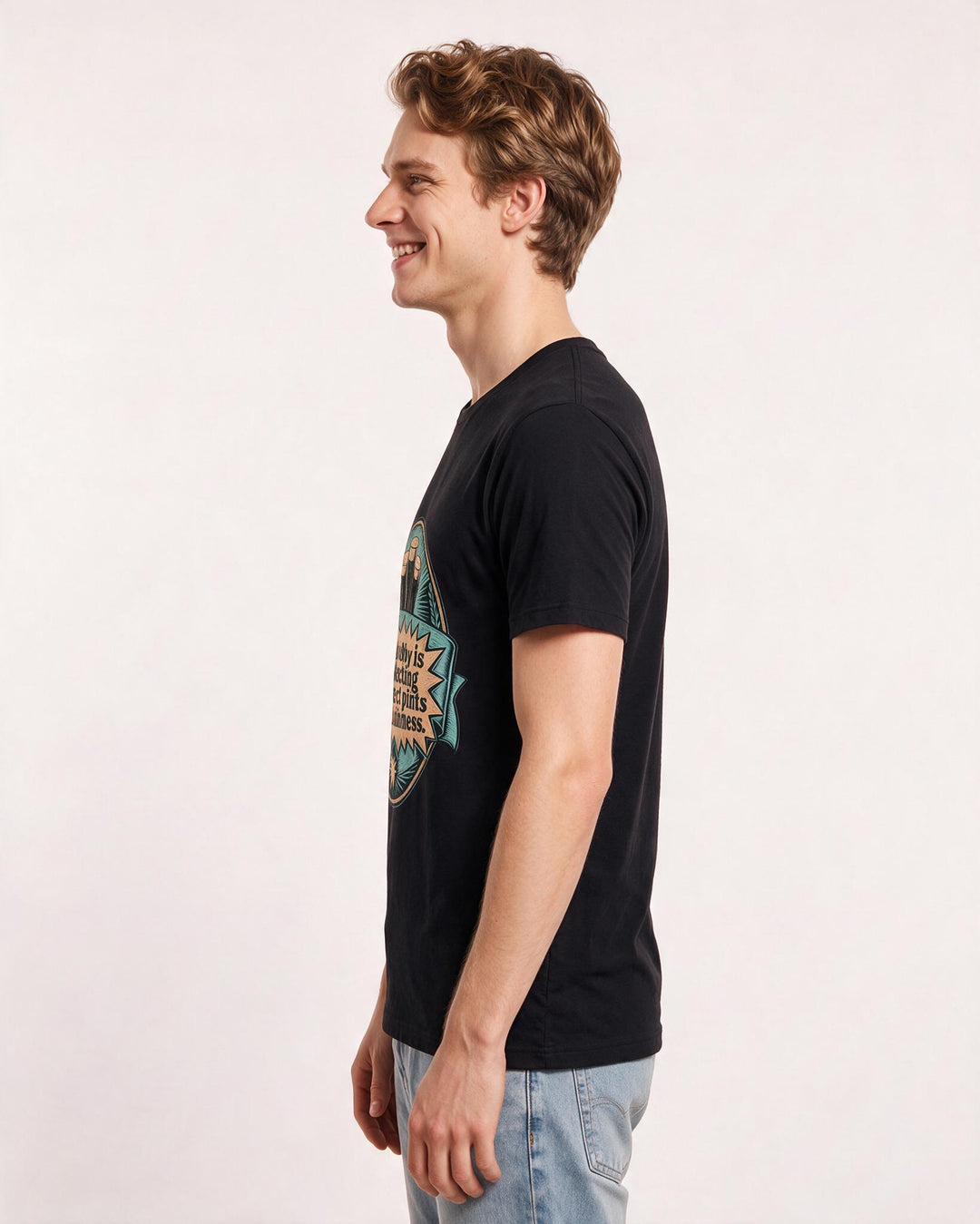 Funny Beer Men's Black T-Shirt - My hobby is collecting perfect pints product image 2