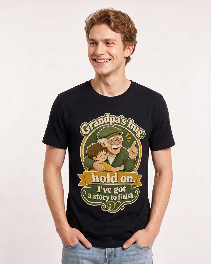Grandpa Black T-Shirt for Men – Everyday Expression Graphic Tee product image 1