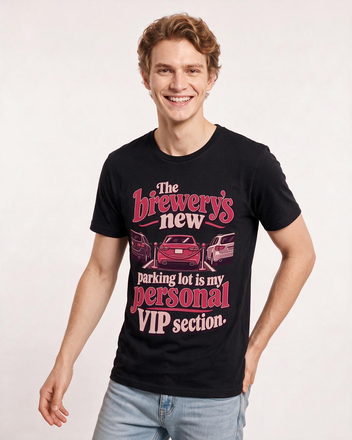 Beer Black T-Shirt for Men – Everyday Expression Graphic Tee product image 1