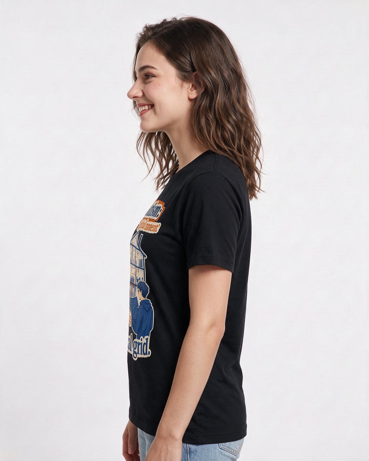 Neurodiversity Black T-Shirt for Women – Everyday Expression Graphic Tee product image 2