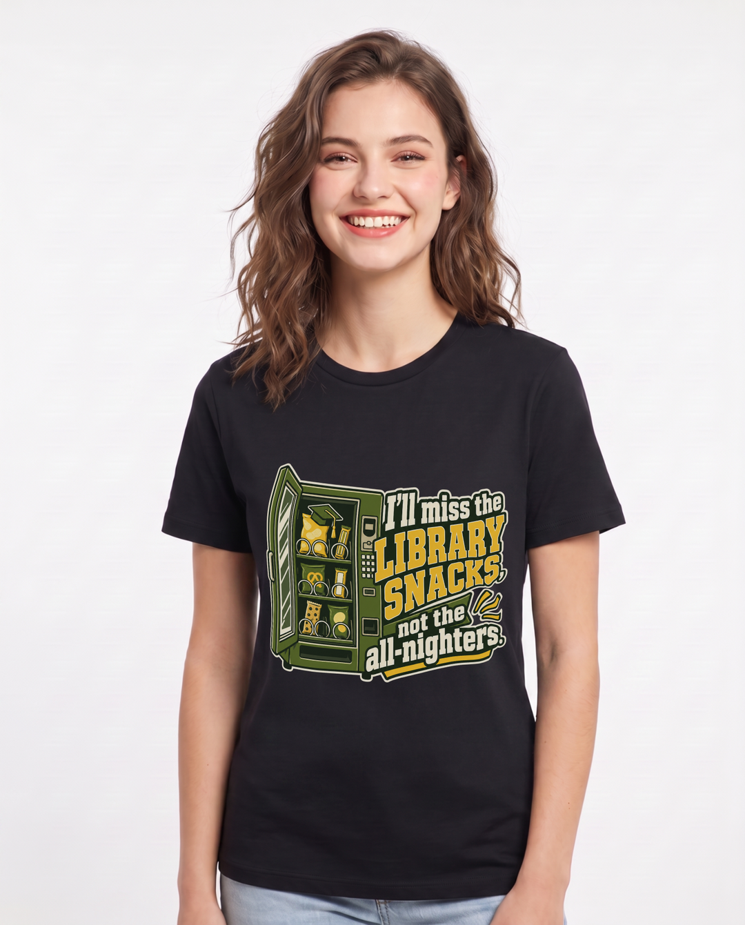 Graduation Black T-Shirt for Women – Everyday Expression Graphic Tee product image 3