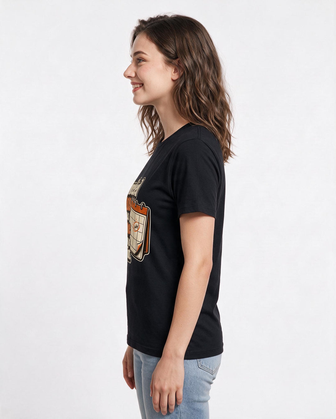 Meme Black T-Shirt for Women – Everyday Expression Graphic Tee product image 2