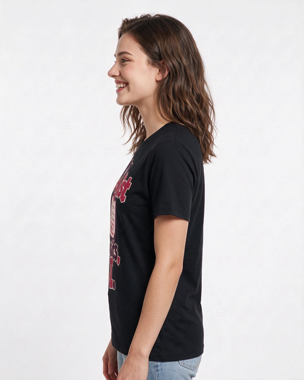 Meme Black T-Shirt for Women – Everyday Expression Graphic Tee product image 2
