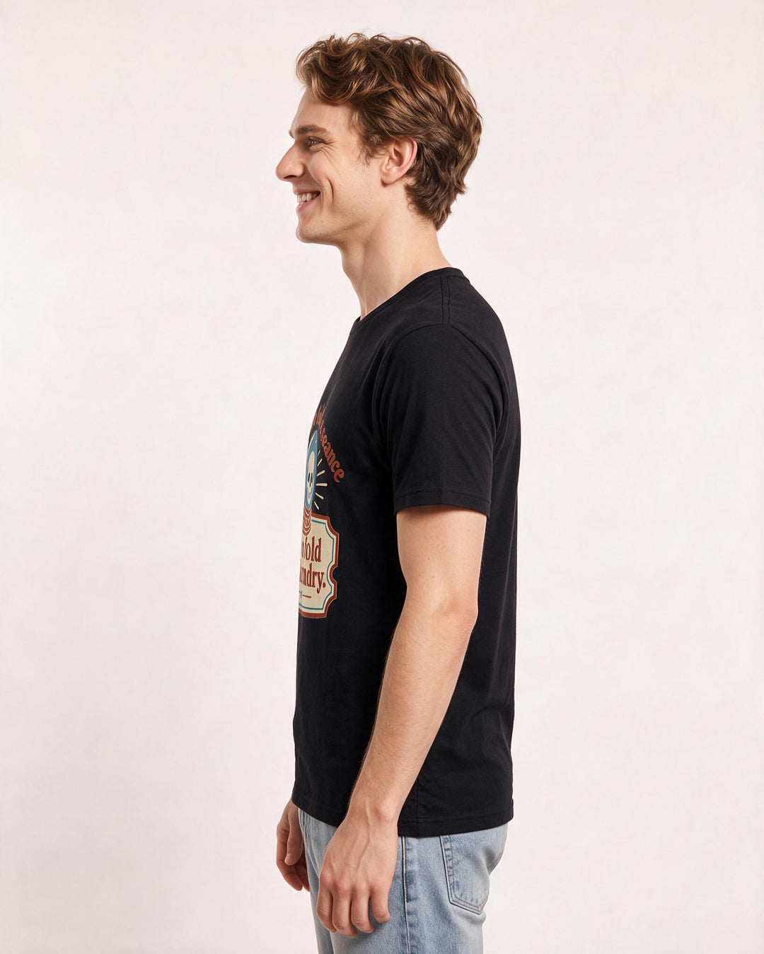 Halloween Men's Black T-Shirt - I'd rather hold a seance than fold the product image 2