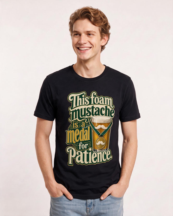 Beer Black T-Shirt for Men – Everyday Expression Graphic Tee product image 3