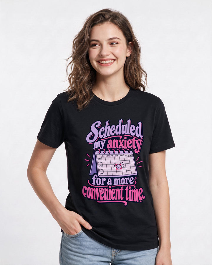 Meme Black T-Shirt for Women – Everyday Expression Graphic Tee product image 1