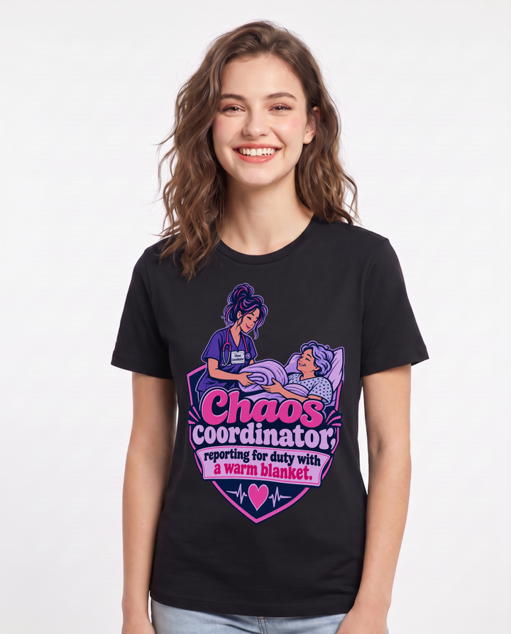 Nurse Black T-Shirt for Women – Nursing Life Graphic Tee product image 3