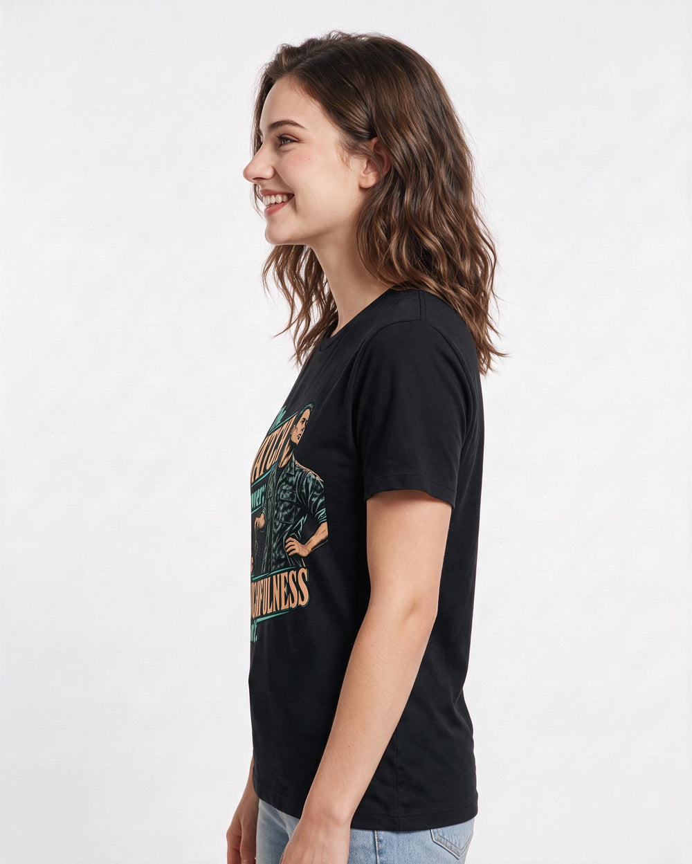 Veteran Black T-Shirt for Women – Everyday Expression Graphic Tee product image 2