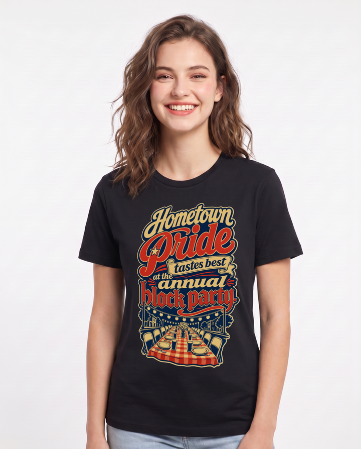 Patriotic Black T-Shirt for Women – Everyday Expression Graphic Tee product image 1