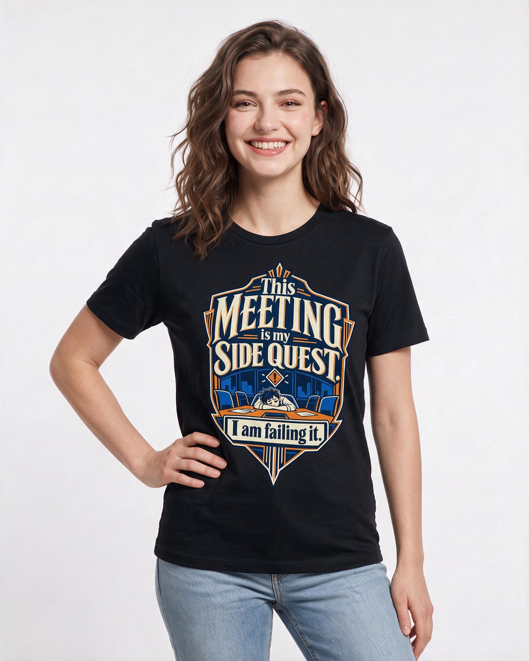 Gaming Black T-Shirt for Women – Game Night Graphic Tee product image 1