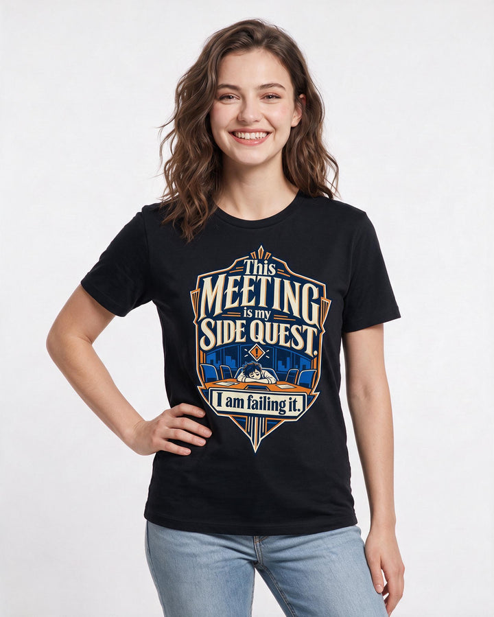 Gaming Black T-Shirt for Women – Game Night Graphic Tee product image 1