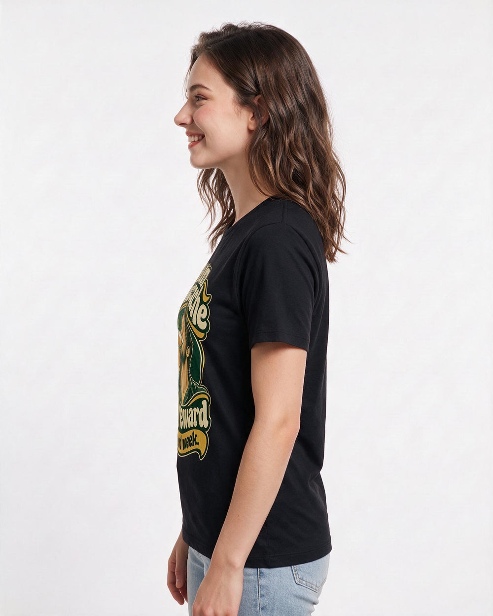 Beer Black T-Shirt for Women – Everyday Expression Graphic Tee product image 2