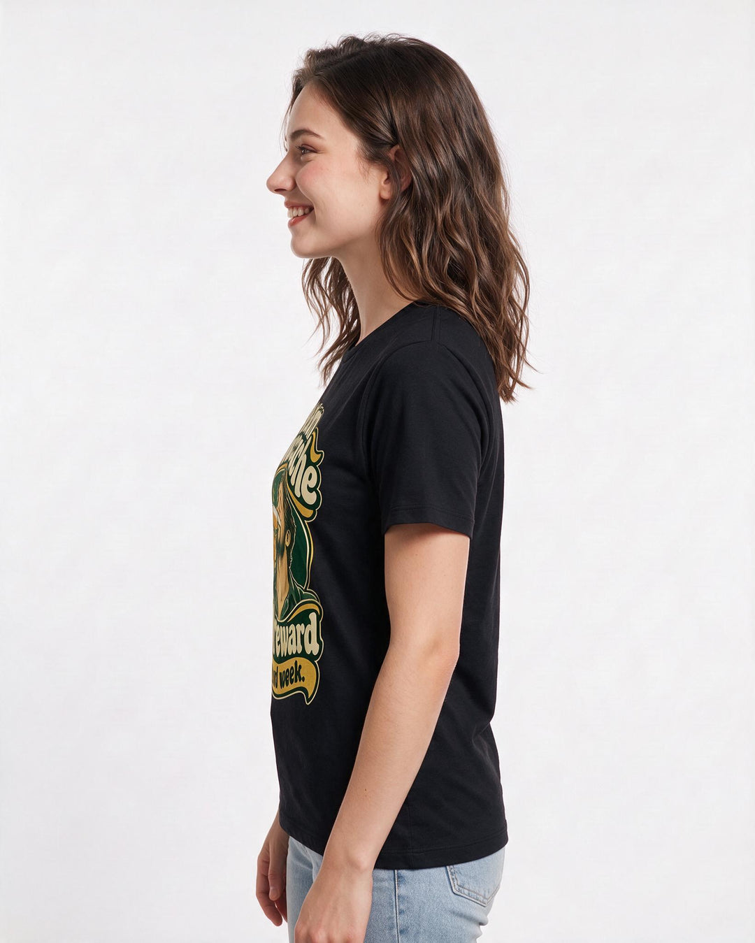 Beer Black T-Shirt for Women – Everyday Expression Graphic Tee product image 2