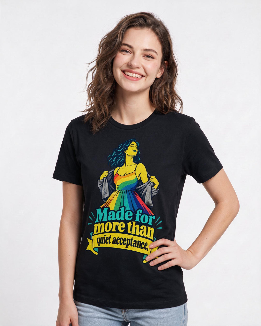 Pride Black T-Shirt for Women – Everyday Expression Graphic Tee product image 1