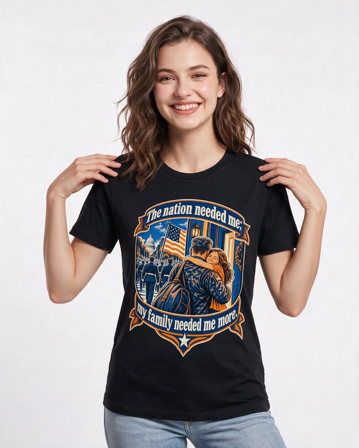 Veteran Black T-Shirt for Women – Everyday Expression Graphic Tee product image 1