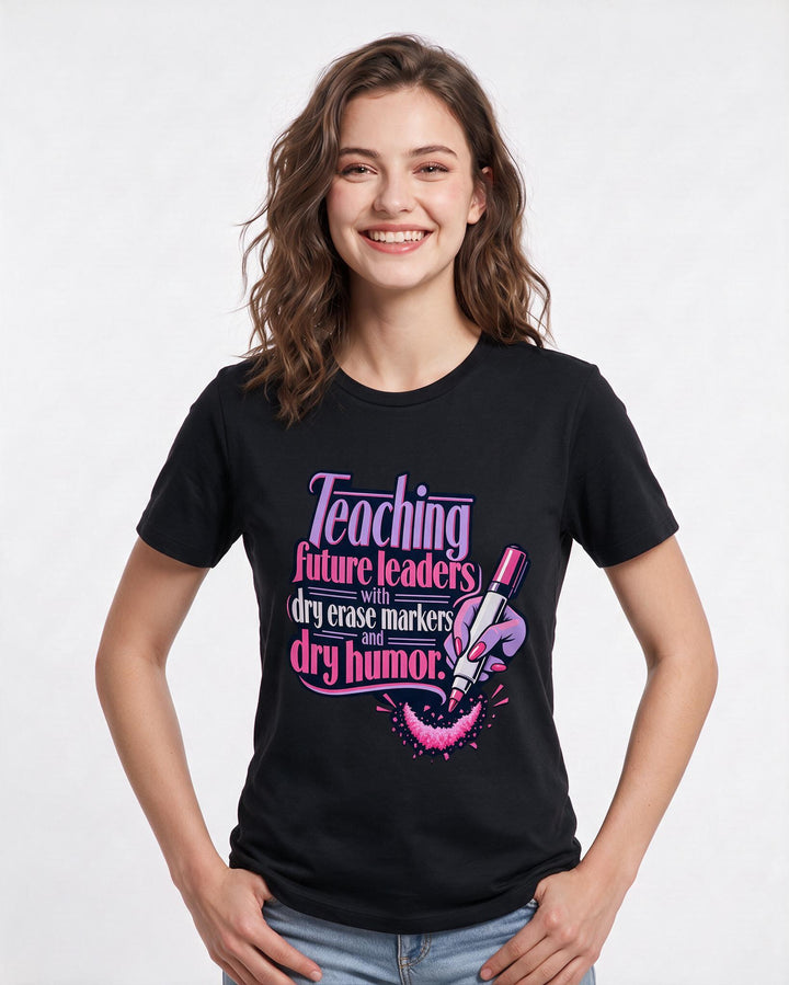 Teacher Black T-Shirt for Women – Everyday Expression Graphic Tee product image 1