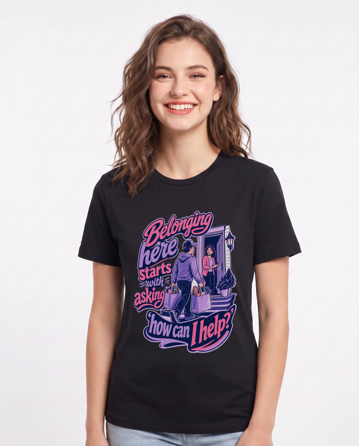 Patriotic Black T-Shirt for Women – Everyday Expression Graphic Tee product image 1