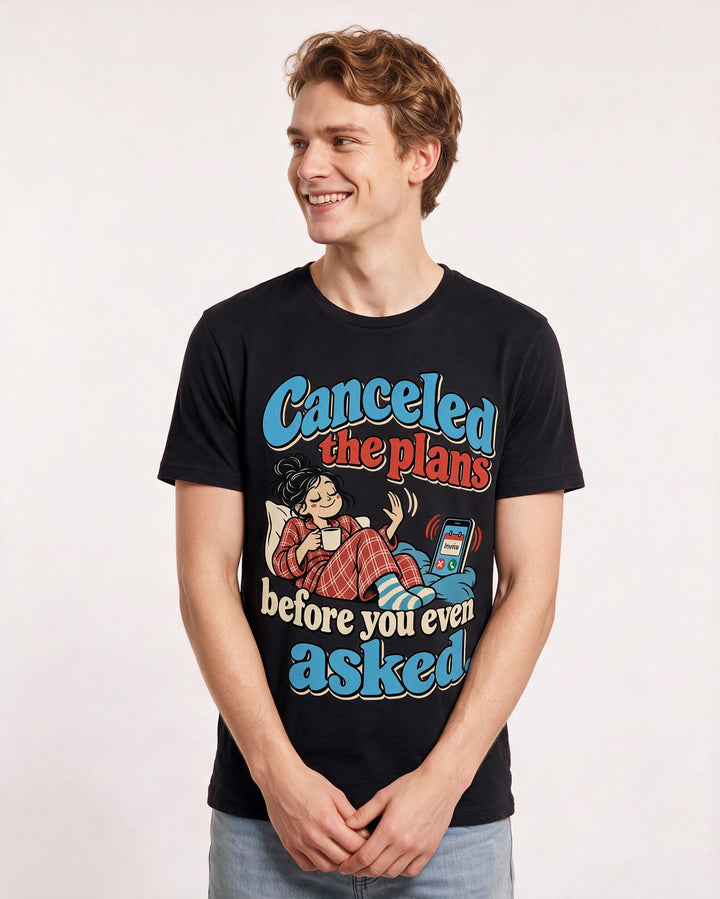 Meme Black T-Shirt for Men – Everyday Expression Graphic Tee product image 1