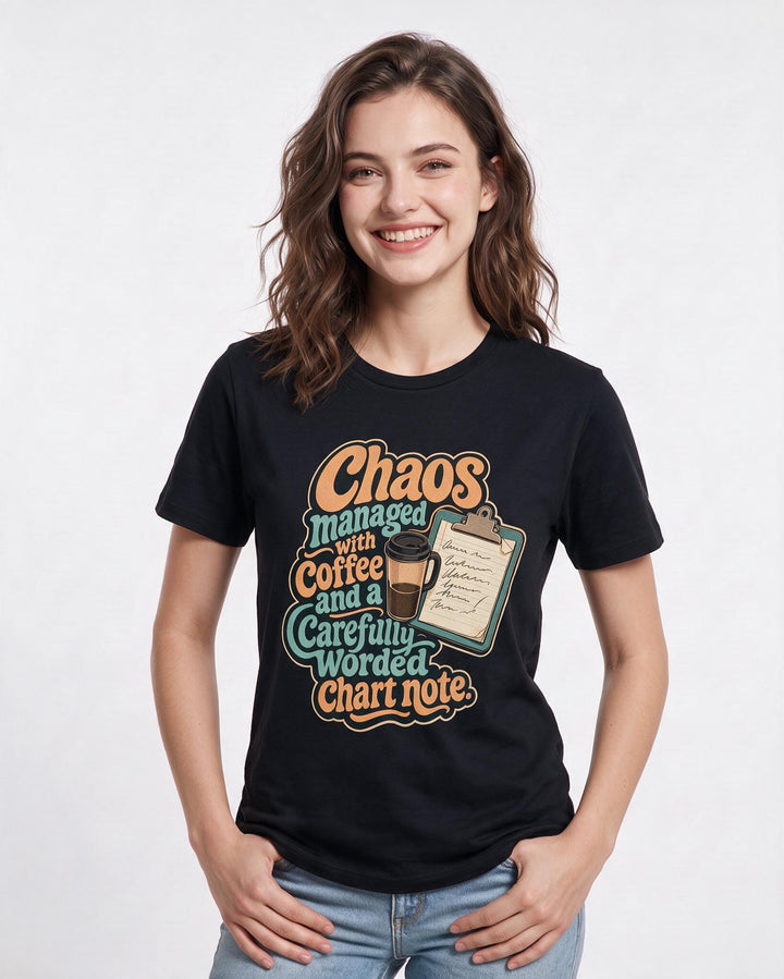 Nurse Black T-Shirt for Women – Nursing Life Graphic Tee product image 1
