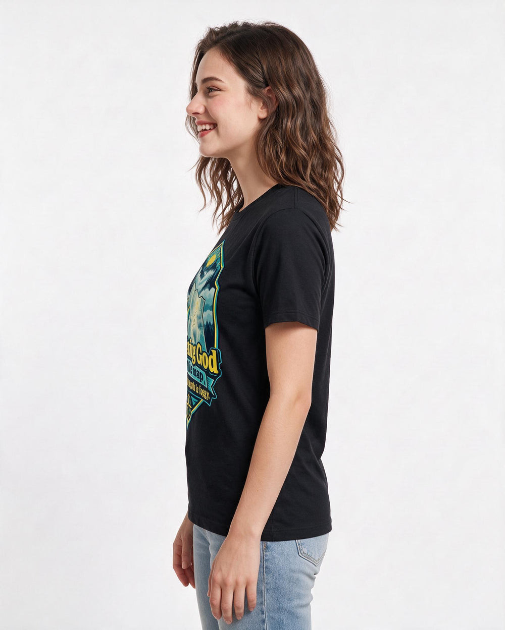 Christian Faith Black T-Shirt for Women – Everyday Expression Graphic Tee product image 2
