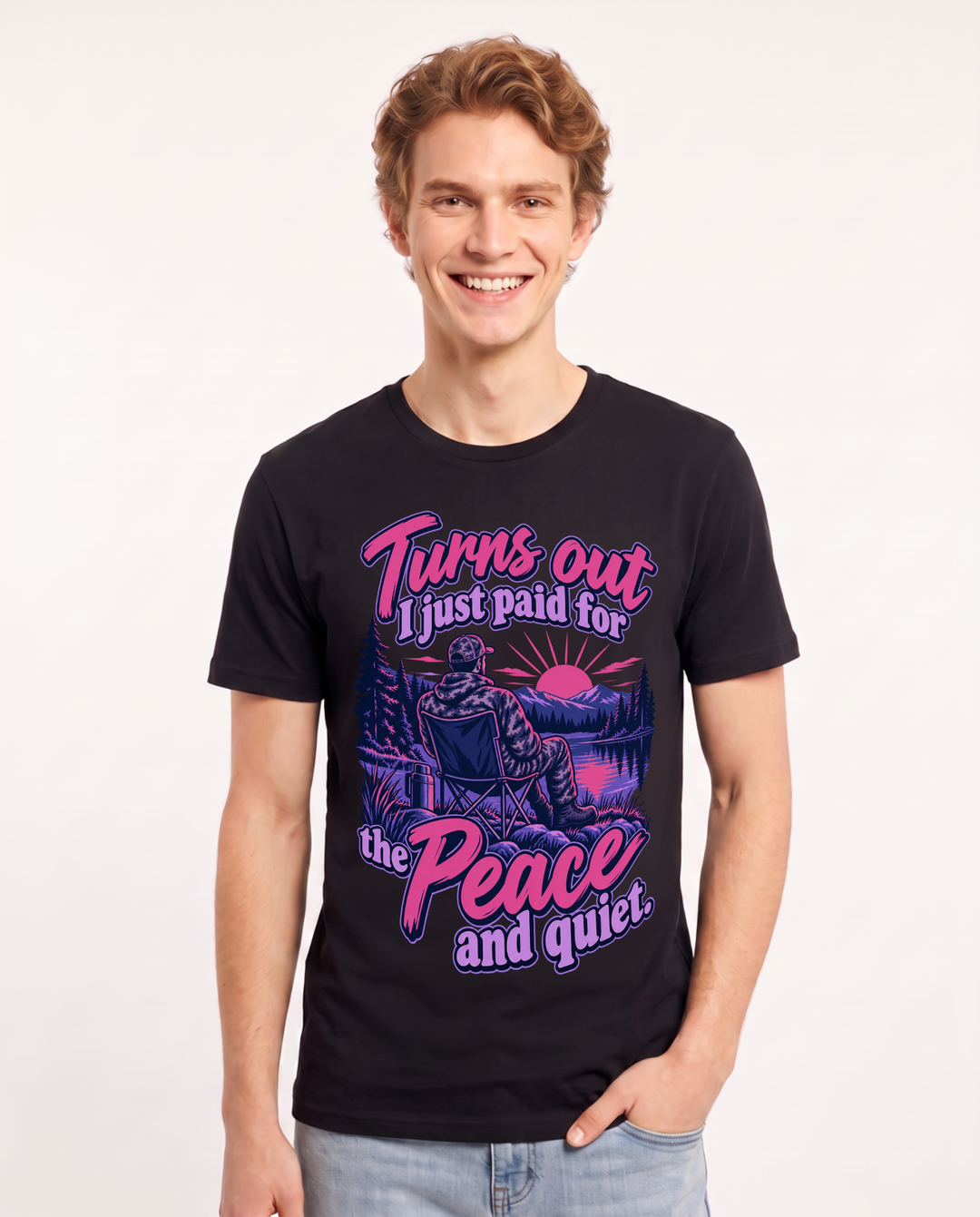 Hunting Black T-Shirt for Men – Everyday Expression Graphic Tee product image 3