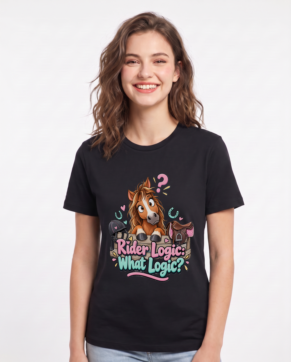 Rider Logic: What Logic? Women's Black T-Shirt product image 2