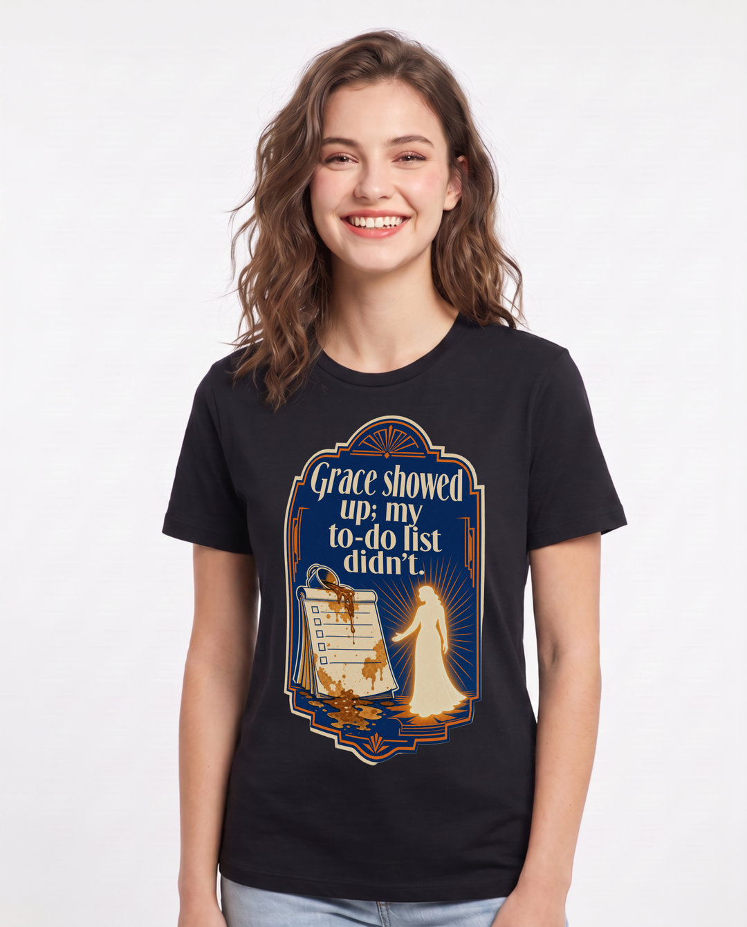 Christian Faith Black T-Shirt for Women – Everyday Expression Graphic Tee product image 1