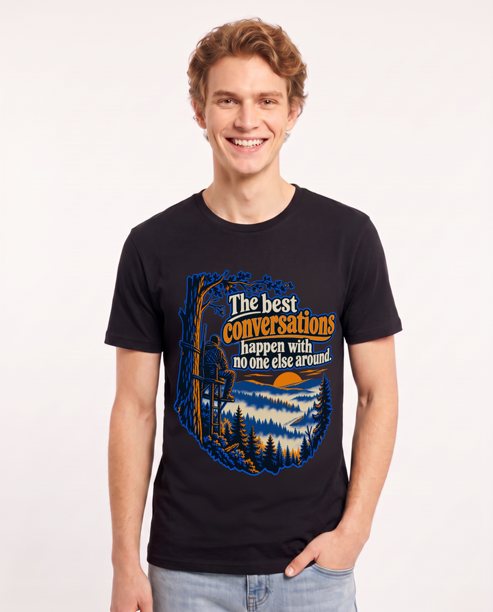 Hunting Black T-Shirt for Men – Everyday Expression Graphic Tee product image 3
