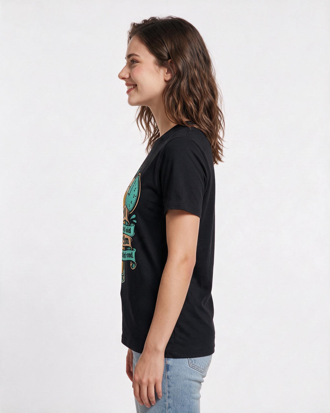 Beer Black T-Shirt for Women – Everyday Expression Graphic Tee product image 2