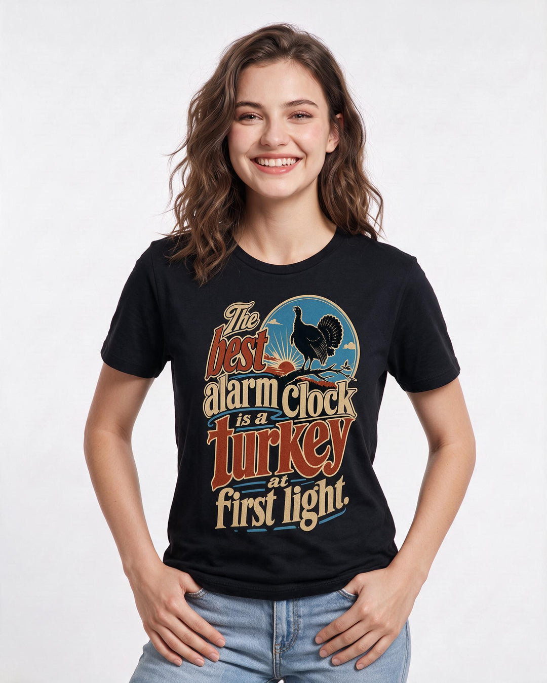 Hunting Black T-Shirt for Women – Everyday Expression Graphic Tee product image 1