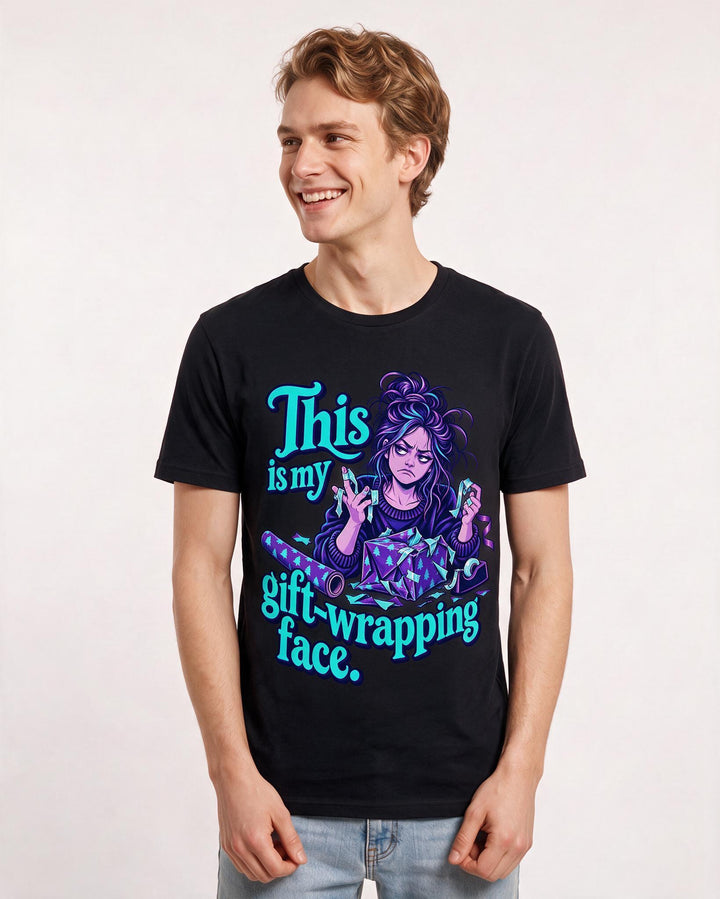 Christmas Black T-Shirt for Men – Holiday Theme Graphic Tee product image 1