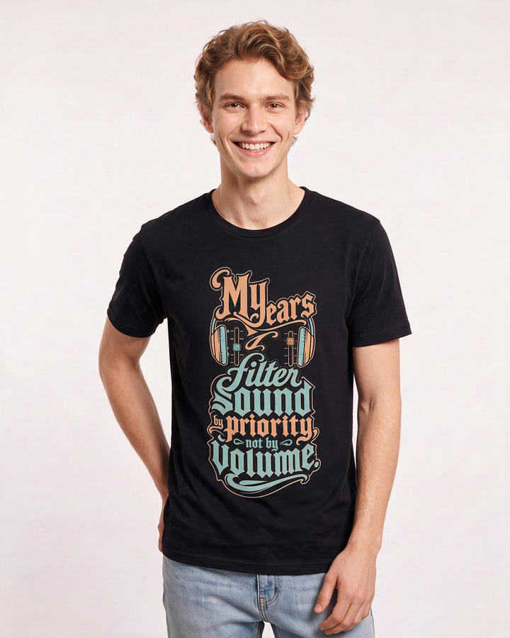 Neurodiversity Black T-Shirt for Men – Everyday Expression Graphic Tee product image 1