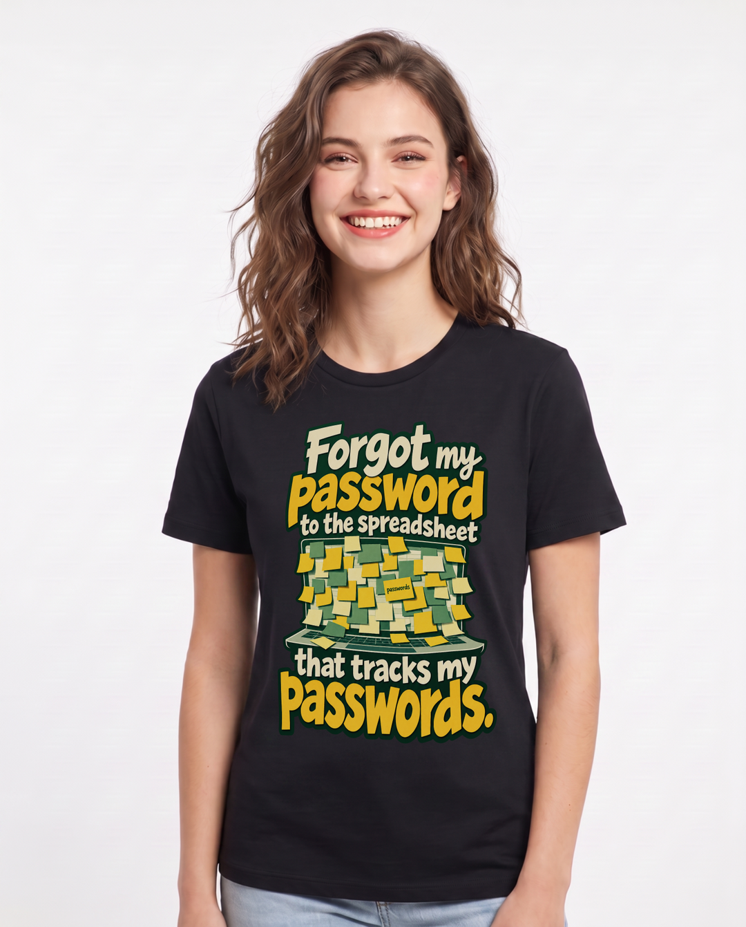 Meme Black T-Shirt for Women – Everyday Expression Graphic Tee product image 3
