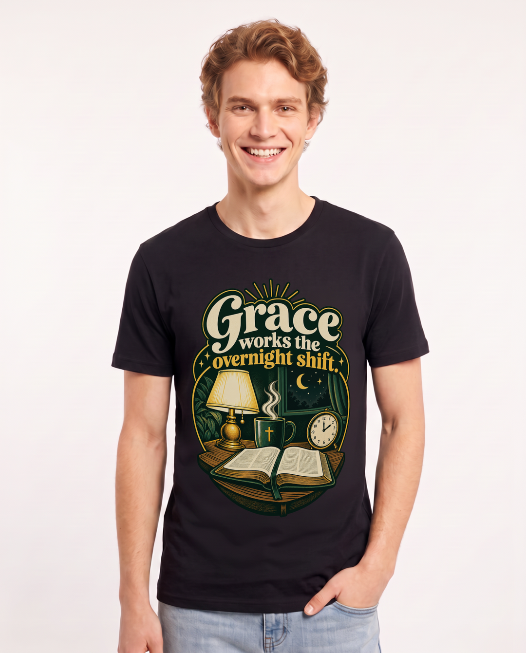 Christian Faith Black T-Shirt for Men – Everyday Expression Graphic Tee product image 3