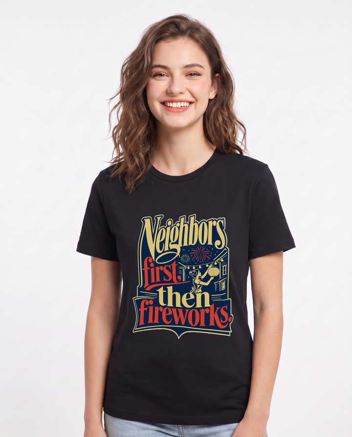 Patriotic Black T-Shirt for Women – Everyday Expression Graphic Tee product image 1