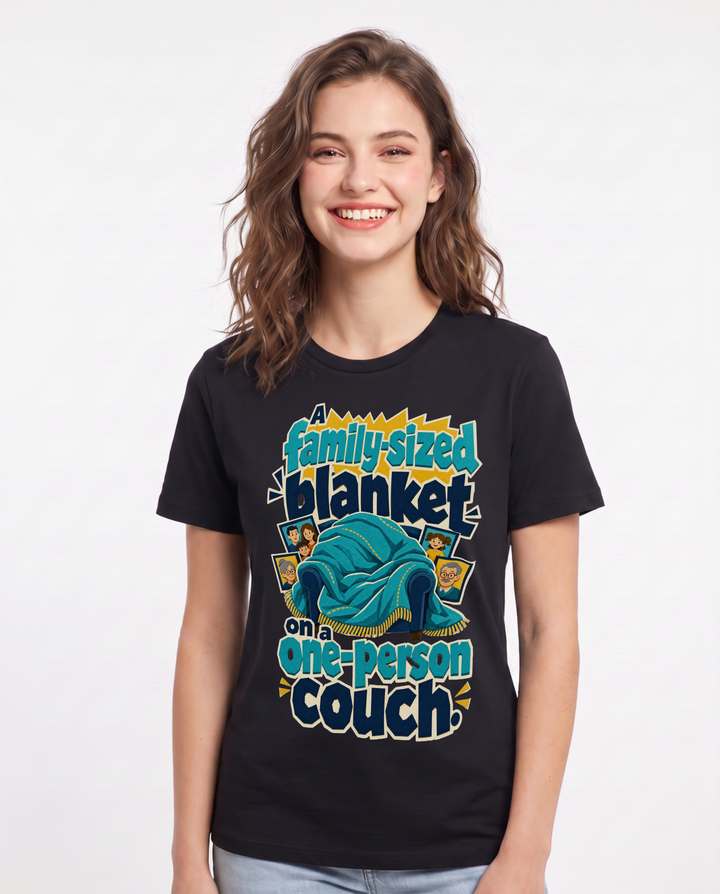 Mom Black T-Shirt for Women – Everyday Expression Graphic Tee product image 3