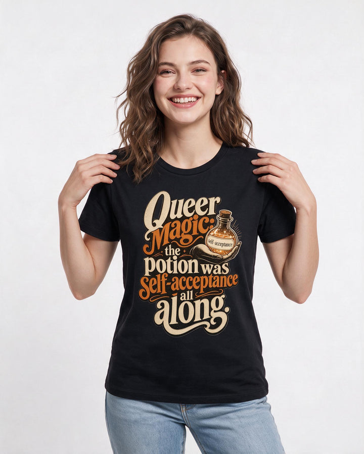 Pride Black T-Shirt for Women – Everyday Expression Graphic Tee product image 1