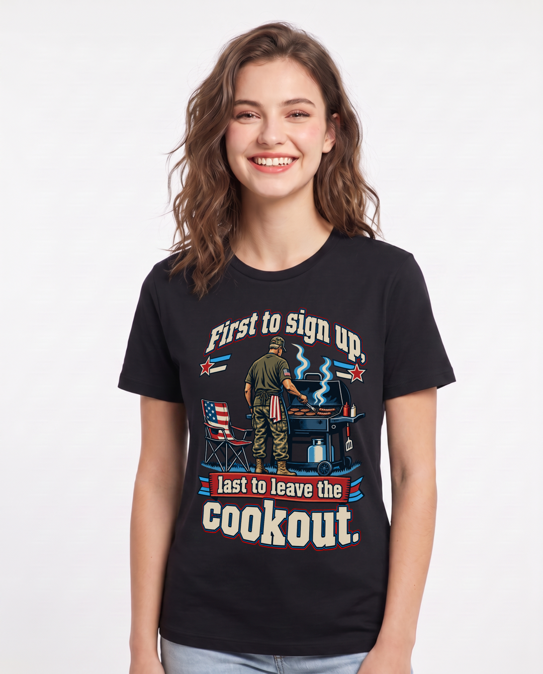 Veteran Black T-Shirt for Women – Everyday Expression Graphic Tee product image 3