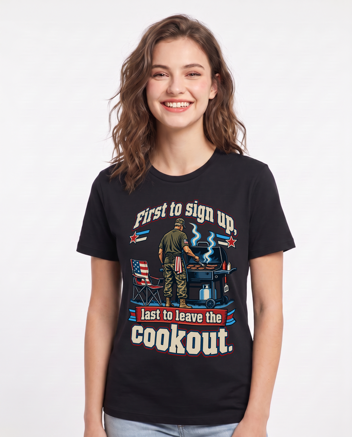 Veteran Black T-Shirt for Women – Everyday Expression Graphic Tee product image 3
