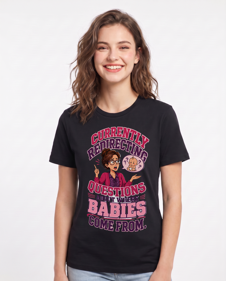 Teacher Black T-Shirt for Women – Everyday Expression Graphic Tee product image 3
