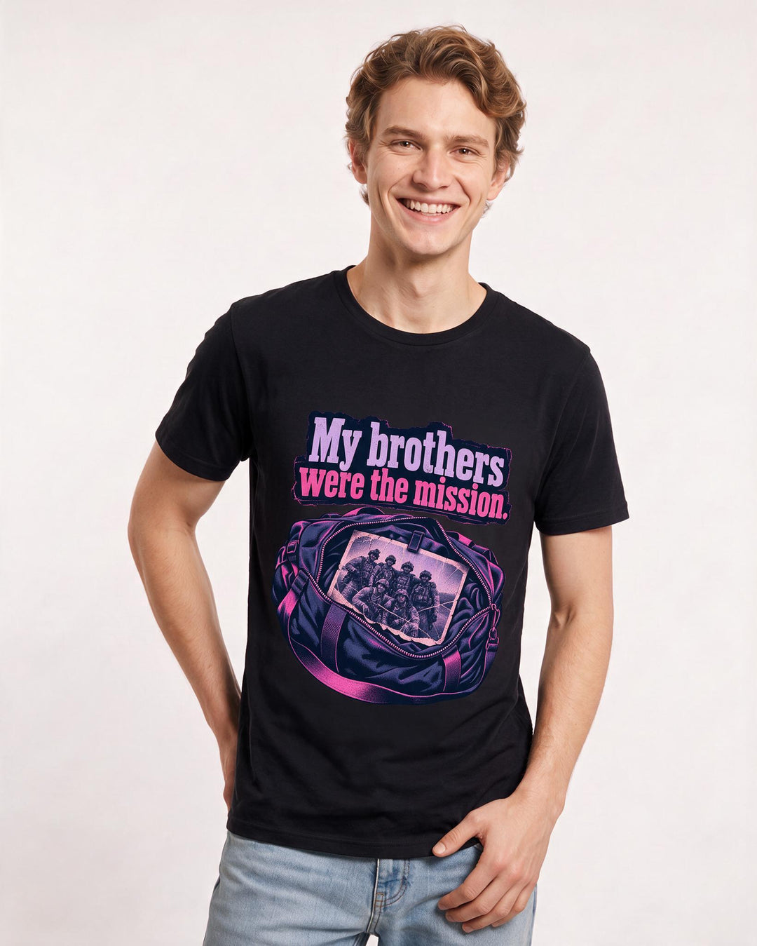Veteran Black T-Shirt for Men – Everyday Expression Graphic Tee product image 1