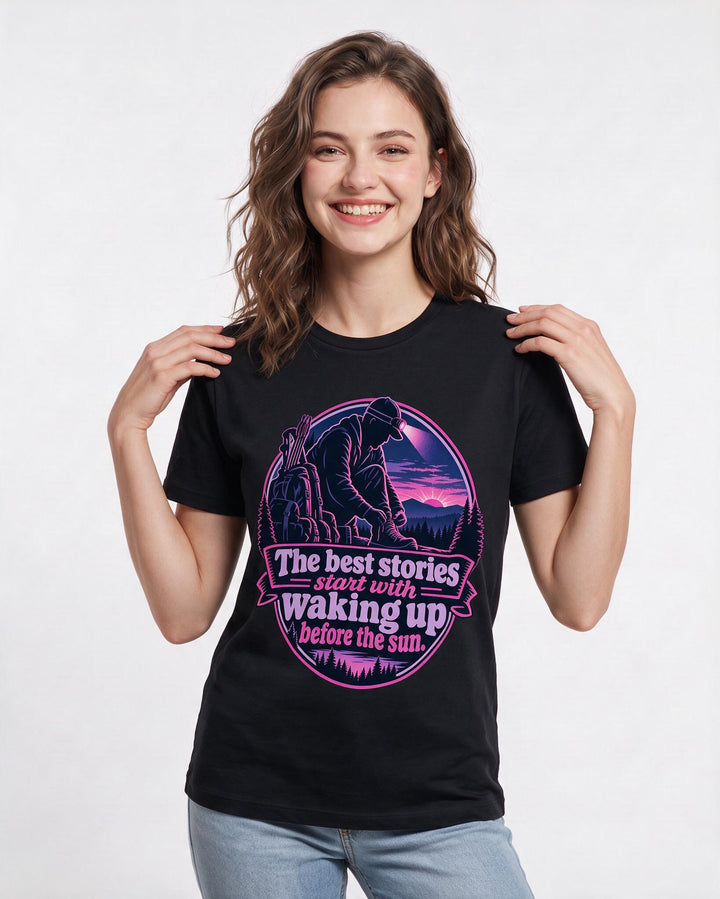 Hunting Black T-Shirt for Women – Everyday Expression Graphic Tee product image 1