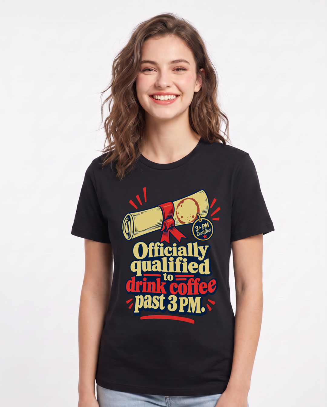 Graduation Black T-Shirt for Women – Everyday Expression Graphic Tee product image 3