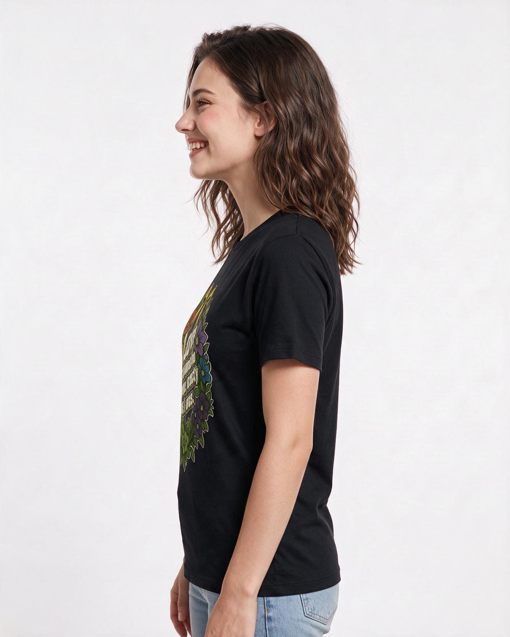 Pride Black T-Shirt for Women – Everyday Expression Graphic Tee product image 2