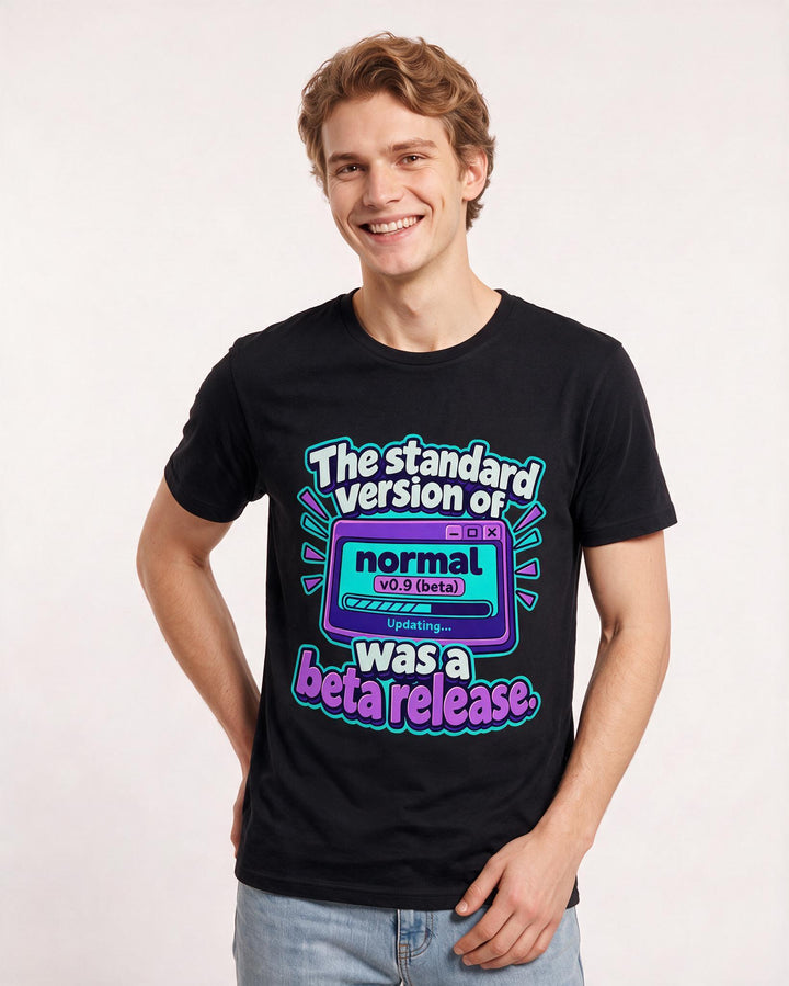 Neurodiversity Black T-Shirt for Men – Everyday Expression Graphic Tee product image 1