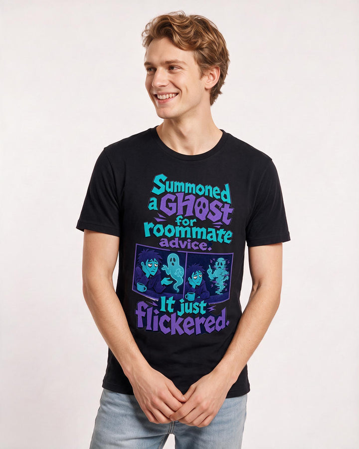 Halloween Black T-Shirt for Men – Halloween Theme Graphic Tee product image 1