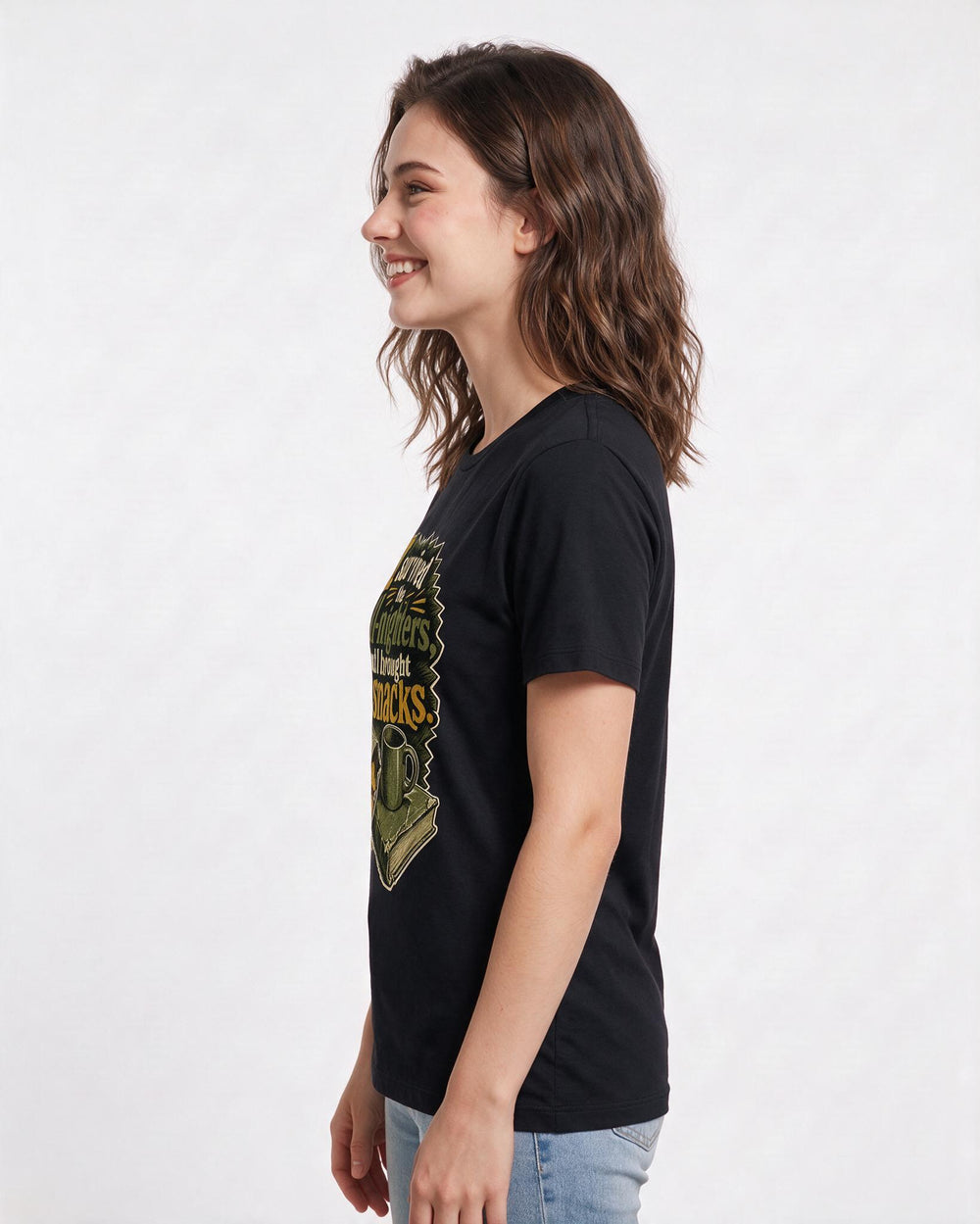 Graduation Black T-Shirt for Women – Everyday Expression Graphic Tee product image 2