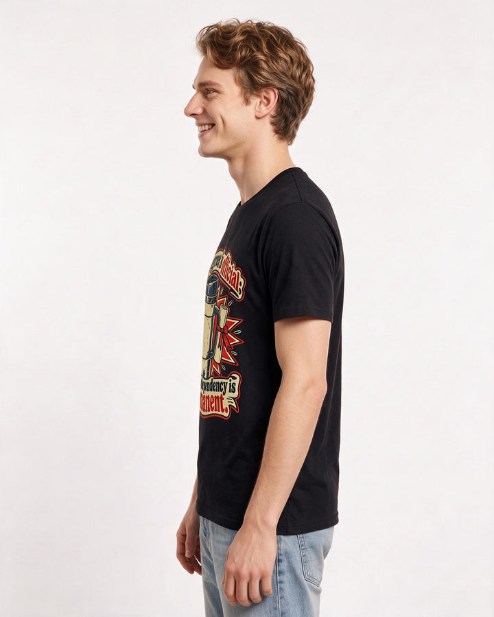 Graduation Black T-Shirt for Men – Everyday Expression Graphic Tee product image 2